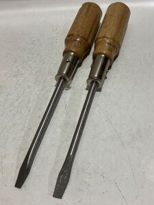 DIA-IKARI SCREW DRIVERS 貫通 100m/ｍ マイナス ドライバー 2本セット　送料無料