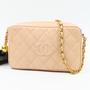 90856★1円スタート★CHANEL シャネル 外綺麗 マトラッセ チェーンショルダーバッグ ココマーク ヴィンテージ キャビアスキン