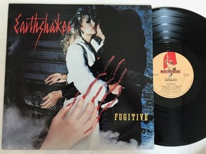 ■レアUKオリジ■EARTHSHAKER-アースシェイカー/FUGITIVE 1984年 英MFN マトA1/B1 EX/EX COPY！（モア収録のジャパメタ大名盤）