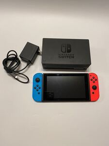 【稼動品】Nintendo 任天堂 Switch HAC-001 初期化済 2021年製 ニンテンドースイッチ 本体 ネオンブルー ネオンレッド