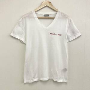 Dior homme 半袖 カットソー Vネック メンズ Mサイズ ディオール オム イタリア製 Tシャツ Tee エディ期 REALLY and TRULY archive 2080254