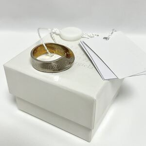 L 新品 メゾンマルジェラ ツイステッド ナンバーリング TWISTED NUMBER RING 指輪 MaisonMargiela ロゴリング ツイスト 捻じれ リング