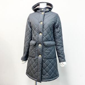 Ma21【英国製】MACKINTOSH SCOTLAND マッキントッシュ キルティングコート 中綿コート 裏ボア◎ 34 ダークネイビー レディース アウター