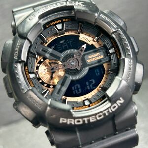 CASIO カシオ G-SHOCK ジーショック ローズゴールド GA-110RG-1AJF 腕時計 クオーツ アナデジ 多機能 ブラック 新品電池交換済 動作確認済