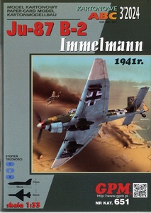 GPM 1:33 Ju-87　B-2　Immelmann(Card Model)