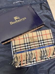 【秋冬】Burberrys バーバリーズ ウールひざ掛け ウールストール ノバチェック 未使用に近い 箱なし発送