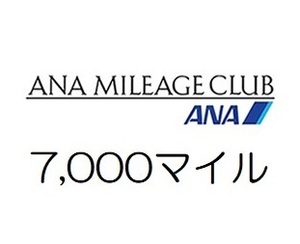 全日空ANA7,000マイル　希望の口座へ加算