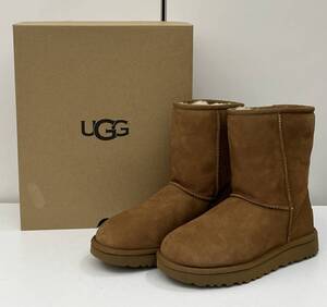 i5650HI UGG アグ Classic Short 2 ムートンブーツ チェストナット US6(23cm) 1016223 クラシックショート2 栗色 CHE 未使用 保管品