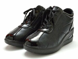 新品 ニューペペ 1005 黒 22.5cm レディース厚底シューズ レディースウエッジソール ウォーキングシューズ ウエッジシューズ 厚底靴 婦人靴