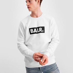 ボーラー BALR.「Brand Crew Neck Sweather/ブランドクルーネック」ボックスロゴプリント スウェット トレーナー 白/M