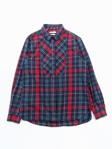 【UK10】barbour beacon brand バブアー タータンチェック シャツ relax fit イカ胸 比翼