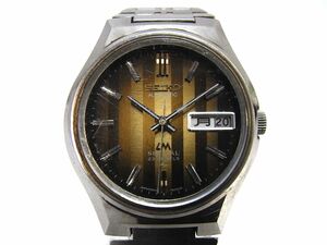 1000円スタート 腕時計 SEIKO セイコー LM ロードマチック 23石 5216-6040 自動巻 AT 変わり文字盤 デイデイト ラウンド メンズ WHO J①933