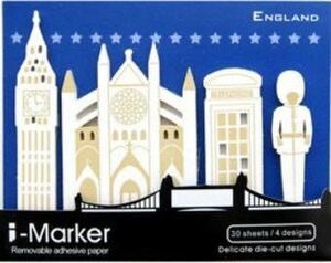 i-Marker　付箋　　イングランド　イギリス　新品未開封　定価378　各30枚入り