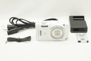 【適格請求書発行】美品 Nikon ニコン COOLPIX S6900 コンパクトデジタルカメラ ホワイト【アルプスカメラ】240603q