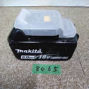 8065 レタパ マキタ 18v 純正品 リチウムイオンバッテリ BL1860B ヒコーキ 雪マーク makita Li-ion バッテリー 電動工具 ツール