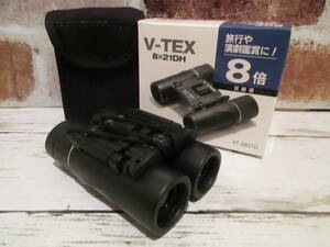 双眼鏡 V-TEX 8Ｘ21DH ケンコー・トキナー 倍率8倍 重量175g サイズ 93ｘ34ｘ105 伸長時 旅行 演劇鑑賞