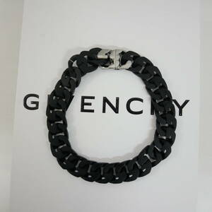 【1円】ラスト1 国内正規 GIVENCHY ジバンシー by マシューMウィリアムズ G CHAIN MEDIUM NECKLACE Gチェーン ネックレス チョーカー 黒