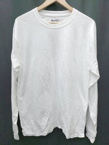 ◇ Champion チャンピオン 長袖 Tシャツ カットソー サイズM ホワイト系 メンズ P