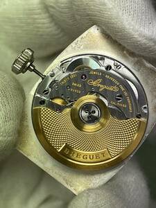 【可動品】Breguet ブレゲ 自動巻き ムーブメント Cal.516 GG WGリューズ・風防・機止めネジ付き【現状】№64011a