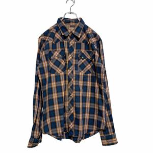 Wrangler チェック柄 ウエスタンシャツ XL ウィメンズ ラングラー カウボーイ 古着卸 アメリカ仕入 a504-5136