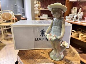 B5004【LLADRO】リヤドロ スカートに花いっぱい 1284 絶版