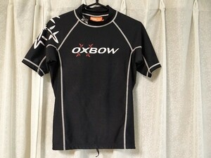 中古 日本製 OXBOW FRANCE ラッシュガード サーフィン ボディボード 水泳 海 ライフガード ヨット ライフセーバー プール Mサイズ