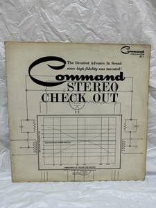 ◎K153◎LP レコード Command Stereo Check-Out コマンド・ステレオ装置テスト用レコード/オーディオ・チェック