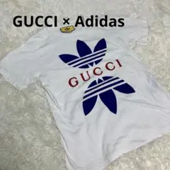 GUCCI×Adidas  Tシャツ白　サイズXS表記(日本Sサイズ)