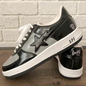 ★未使用品★ BAPESTA エナメル スニーカー 26.5cm Milo a bathing ape BAPE STA shoes sneakers エイプ ベイプ マイロ ベイプスタ w315