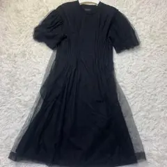 美品 Simone Rocha チュール ワンピース ブラック S 黒 ロング