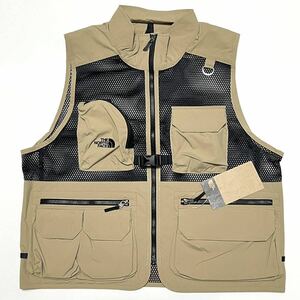 M 新品 海外限定 ノースフェイス ユーティリティメッシュベスト Utility Mesh Vest キャンプ アウトドア ケルプタン ギア CAMP