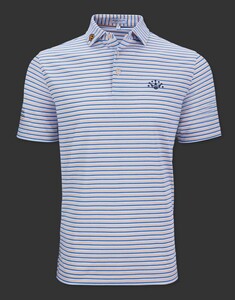 Scotty Cameron 　ポロ　Polo Shirt - 7 Point Crown - Fairmont Performance Jersey - WhiteMako Blue（Ｓ）新品