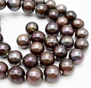 SALE品!!1円〜!!豪華!!▼南洋黒蝶真珠ネックレス&パーツ▼D ◎約69.9g 約43.0cm pearl necklace jewelry パール ジュエリー EA5/EB0 S1017