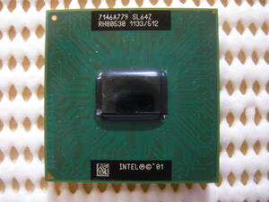 Intel Mobile Pentium3-M 1133 MHz 1133/512 ( SL64Z ) Tualatin 作動品