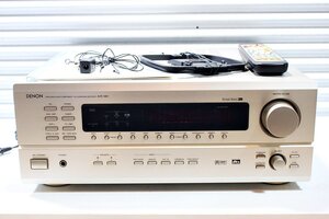 【美品】DENON サラウンド レシーバー アンプ AVサラウンドアンプ AVR-1801 リモコン 説明書 ループアンテナ