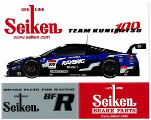 ステッカー　SUPER GT 2014　RAYBRIG NSX CONCEPT-GT (TEAM KUNIMITSU) 制研 小暮卓史 武藤英紀 HONDA ホンダ 高橋国光 チーム国光 Seiken