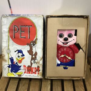 美品 DISNEY ミケン ミッキーマウス 振り子時計 ビンテージ！