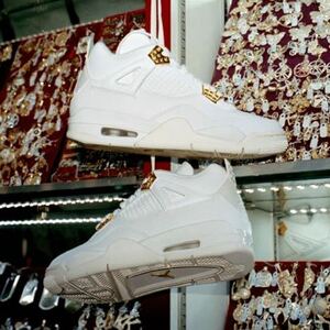 【新品】 27cm Nike WMNS Air Jordan 4 Retro White & Gold ナイキ ウィメンズ エアジョーダン4 レトロ ホワイト アンド ゴールド