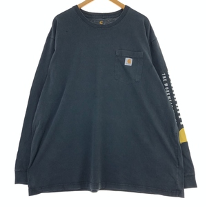 古着 カーハート Carhartt ORIGINAL FIT ロングTシャツ ロンT メンズXXL相当 /eaa430493