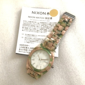 NIXON TIME TELLER ACETATE カラフル MULTI COLOR 稼動品 ブレスレット SKATE SURF SNOW BOARD ブランド 好きに も シェア 共用 ニクソン