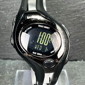 美品 NIKE ナイキ TRIAX SWIFT トライアックススウィフト WR0090 ユニセックス 腕時計 デジタル クオーツ ブラック 新品電池交換済み