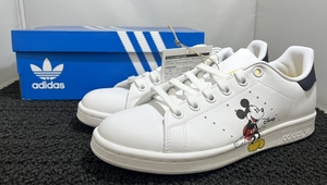 ◆adidas　アディダス　スニーカー　23.0cm　STAN SMITH　スタンスミス　disney　ディズニー ミッキー/ミニー　 白　ホワイト ほぼ未使用◆