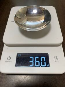 純銀 銀盃　36g