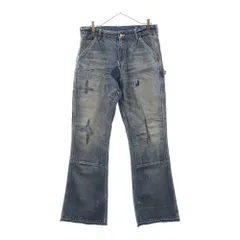 SAINT MICHAEL (セントマイケル) DOUBLE KNEE DENIM ダブルニー ヴィンテージ加工 デニム パンツ インディゴ SM-YS1-0000-066