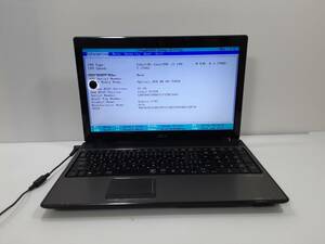 ACER ASPIRE 5741 CORE I5 BIOS確認ノートパソコンジャンク (163718