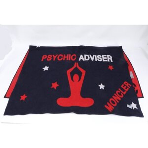 1円■美品■モンクレール■ポンチョ PSYCHIC ADVISER LOVE CAREER MARRIAGE アパレル ストール 防寒具 秋 冬 サイズ 2 メンズ EUE BJ25-7