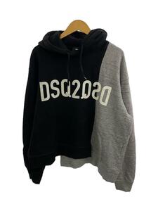 DSQUARED2◆パーカー/L/コットン/BLK/S74GU0603 STJ353/使用感有