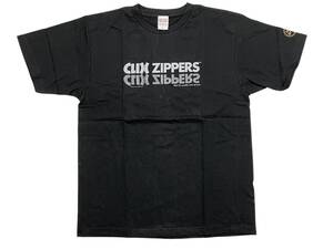 未使用品 黒 XL Lewis Leathers CLIX ZIPPERS T-SHIRT ルイスレザー Tシャツ クリックスジッパー ブラック