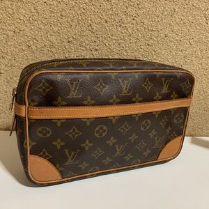 使用回数少　美品　 LOUIS VUITTON ルイヴィトン モノグラム コンピエーニュ28 セカンドバッグ クラッチバッグ　ブラウン系