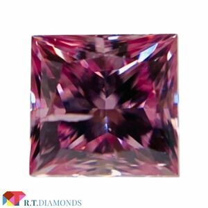 FANCY VIVID PURPLISH PINK 0.164ct SQ/RT1205/CGL